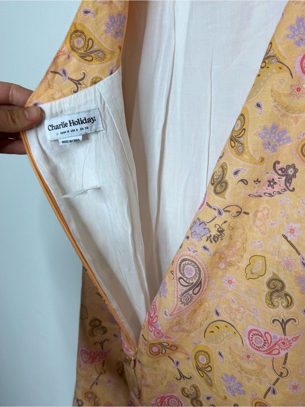 Charlie Holiday Maple Halter Maxi paisley floral summery print linen cotton 6 - Picture 14 of 14
